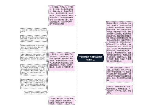 中药桑椹的作用与功效及食用方法