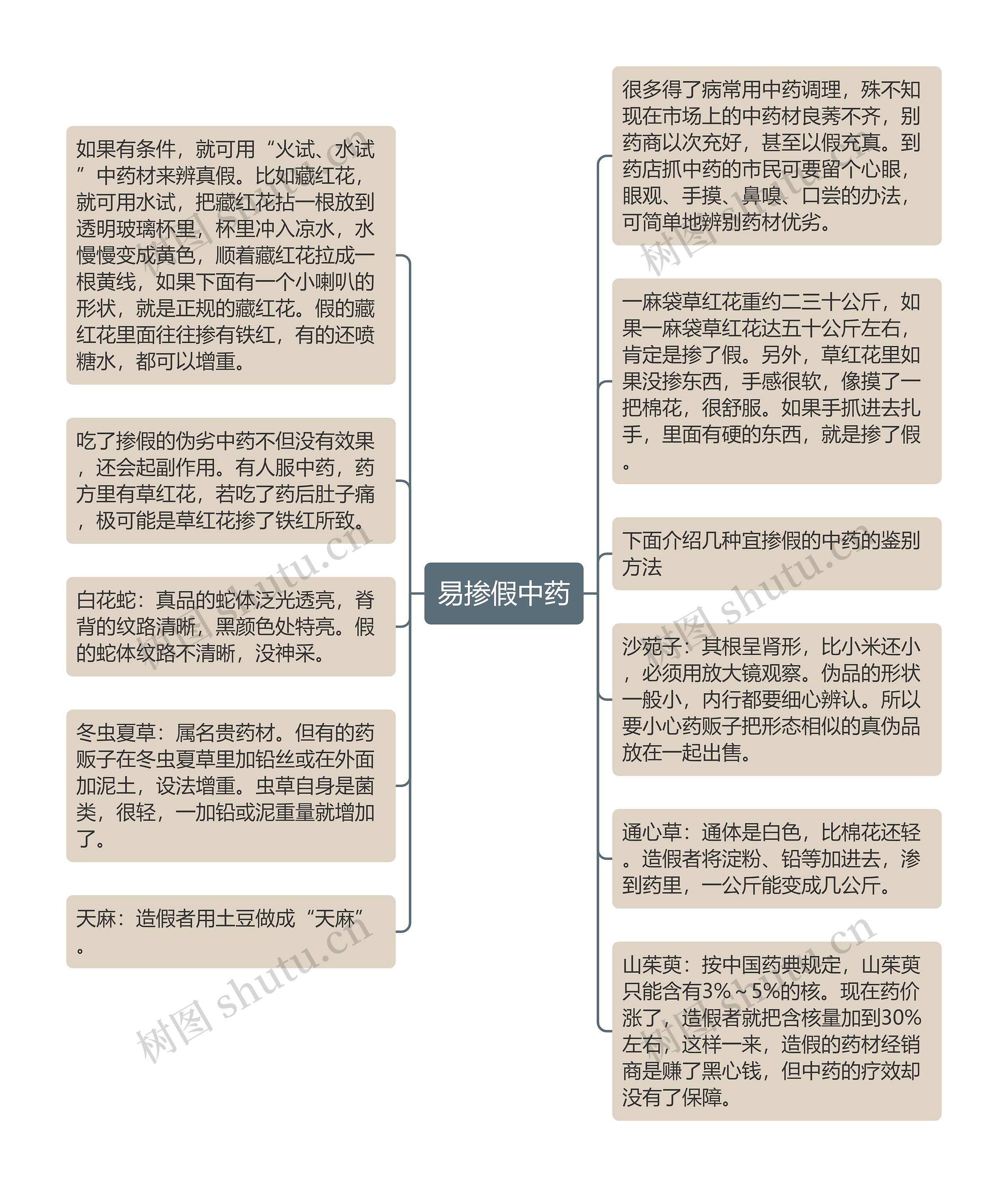 易掺假中药