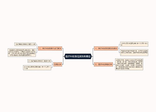 医疗纠纷责任原则有哪些