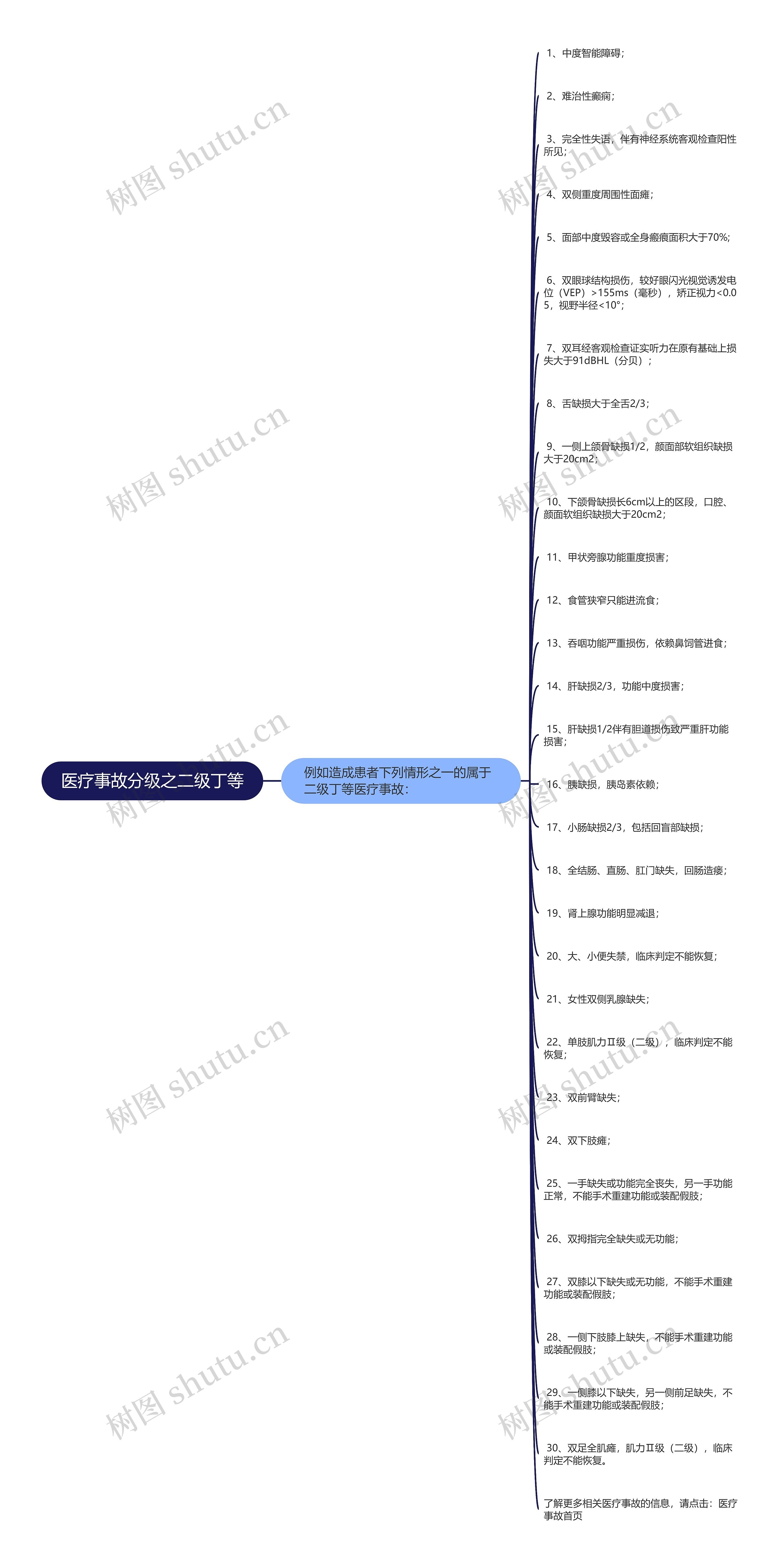 医疗事故分级之二级丁等