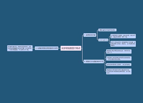 化学诱变的四个特点