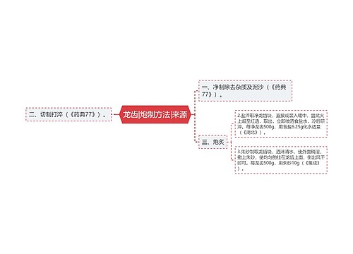 龙齿|炮制方法|来源