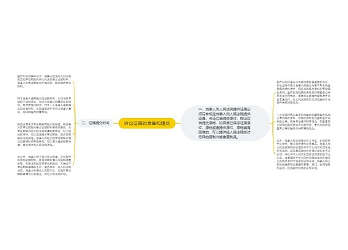 诉讼证据的准备和提交