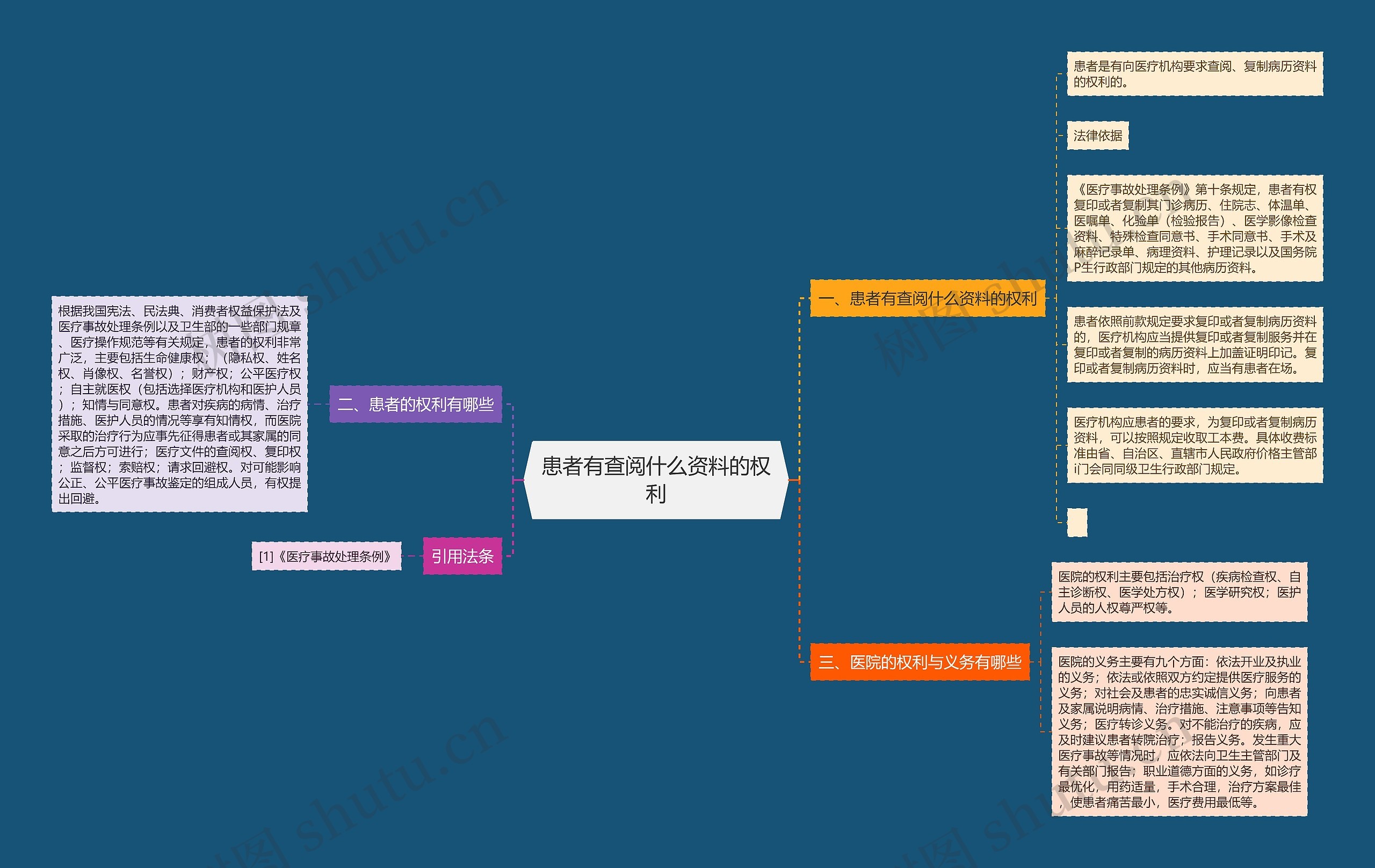 患者有查阅什么资料的权利思维导图