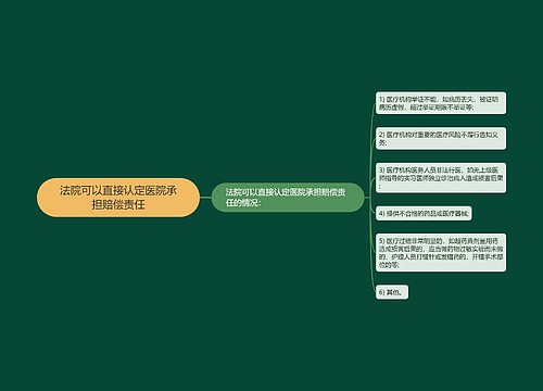 法院可以直接认定医院承担赔偿责任