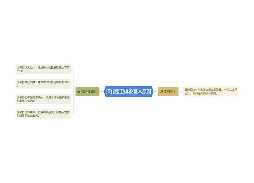 深化医卫体改基本原则