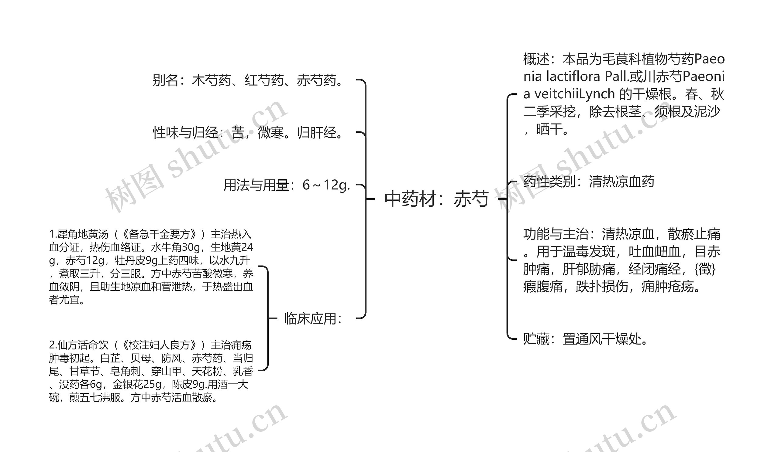 中药材:赤芍 中药材:赤芍