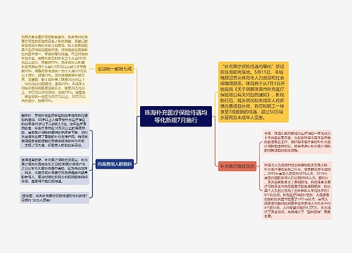 珠海补充医疗保险待遇均等化新规7月施行