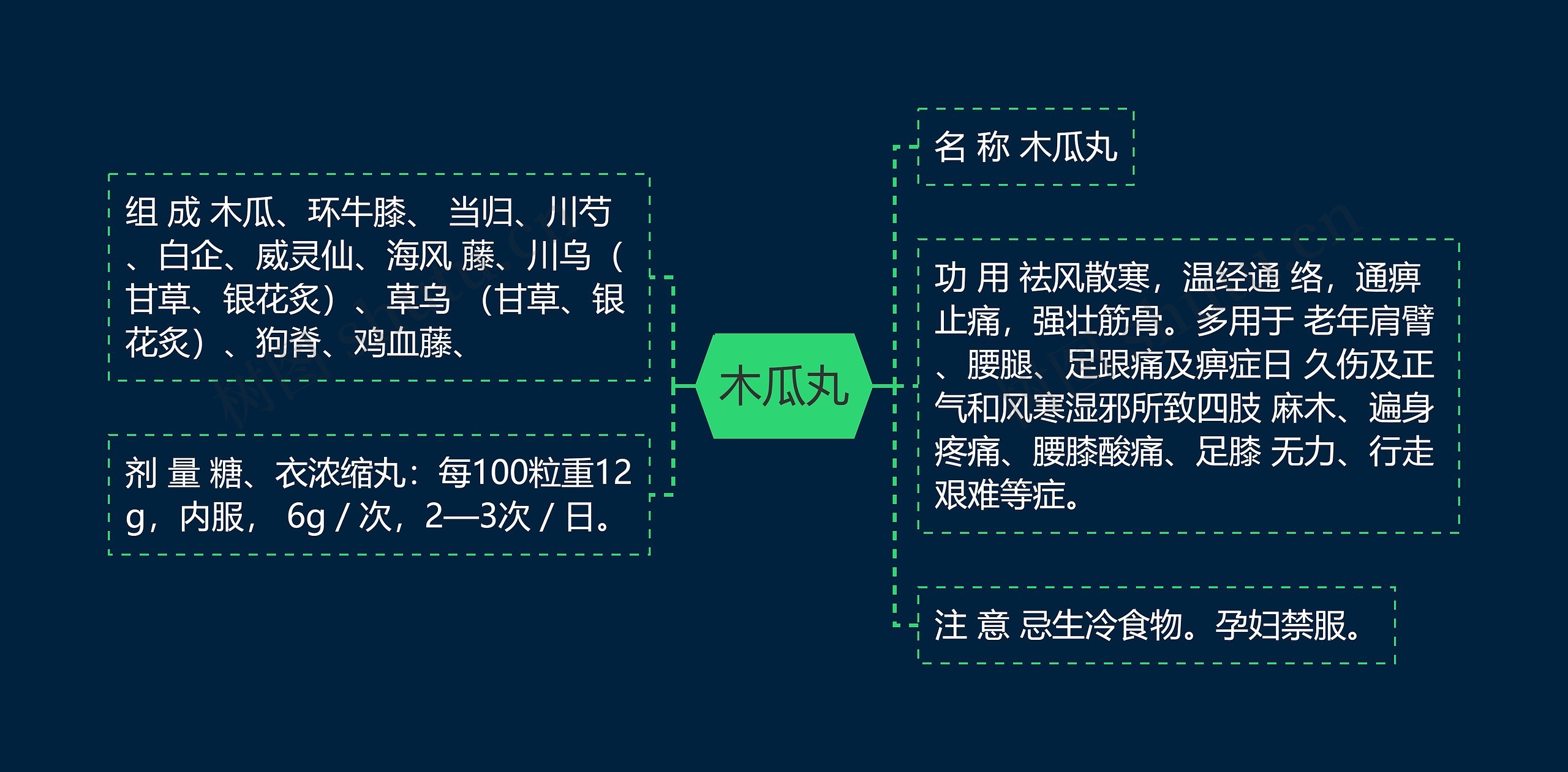 木瓜丸思维导图