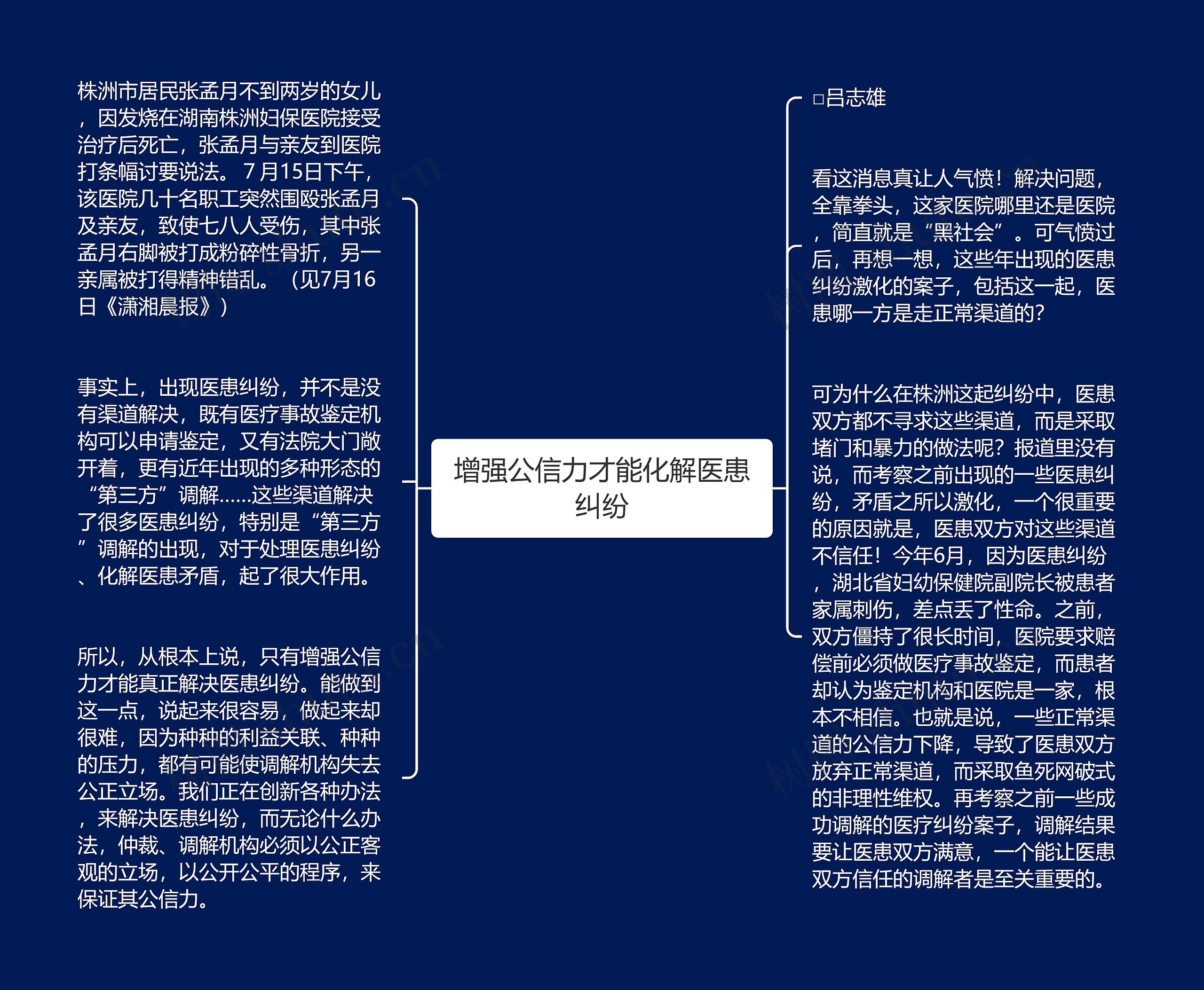 增强公信力才能化解医患纠纷