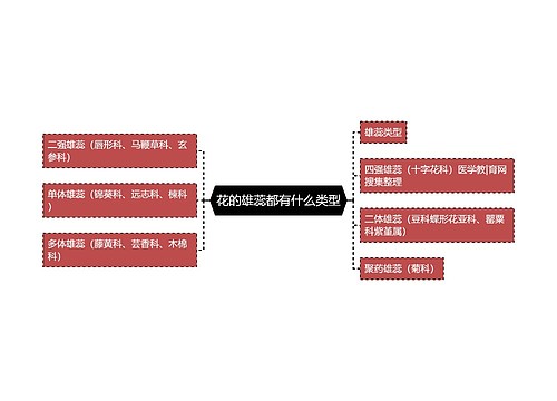 花的雄蕊都有什么类型