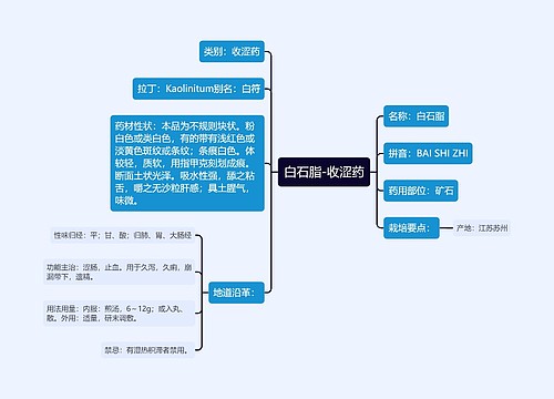白石脂-收涩药