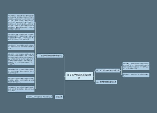 出了医疗事故医生如何负责