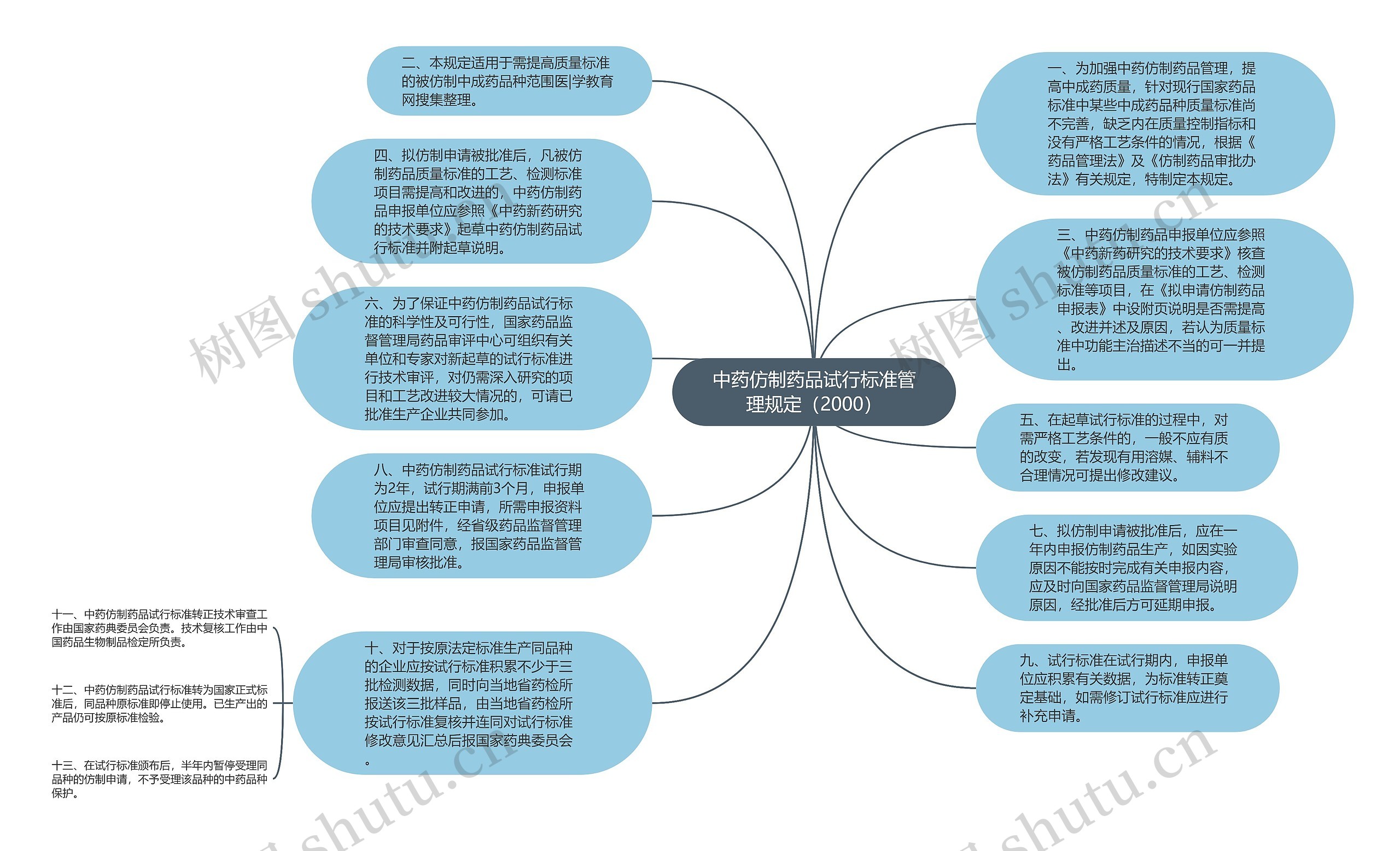 中药仿制药品试行标准管理规定（2000）