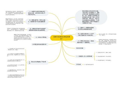 医患关系紧张的原因有哪些？