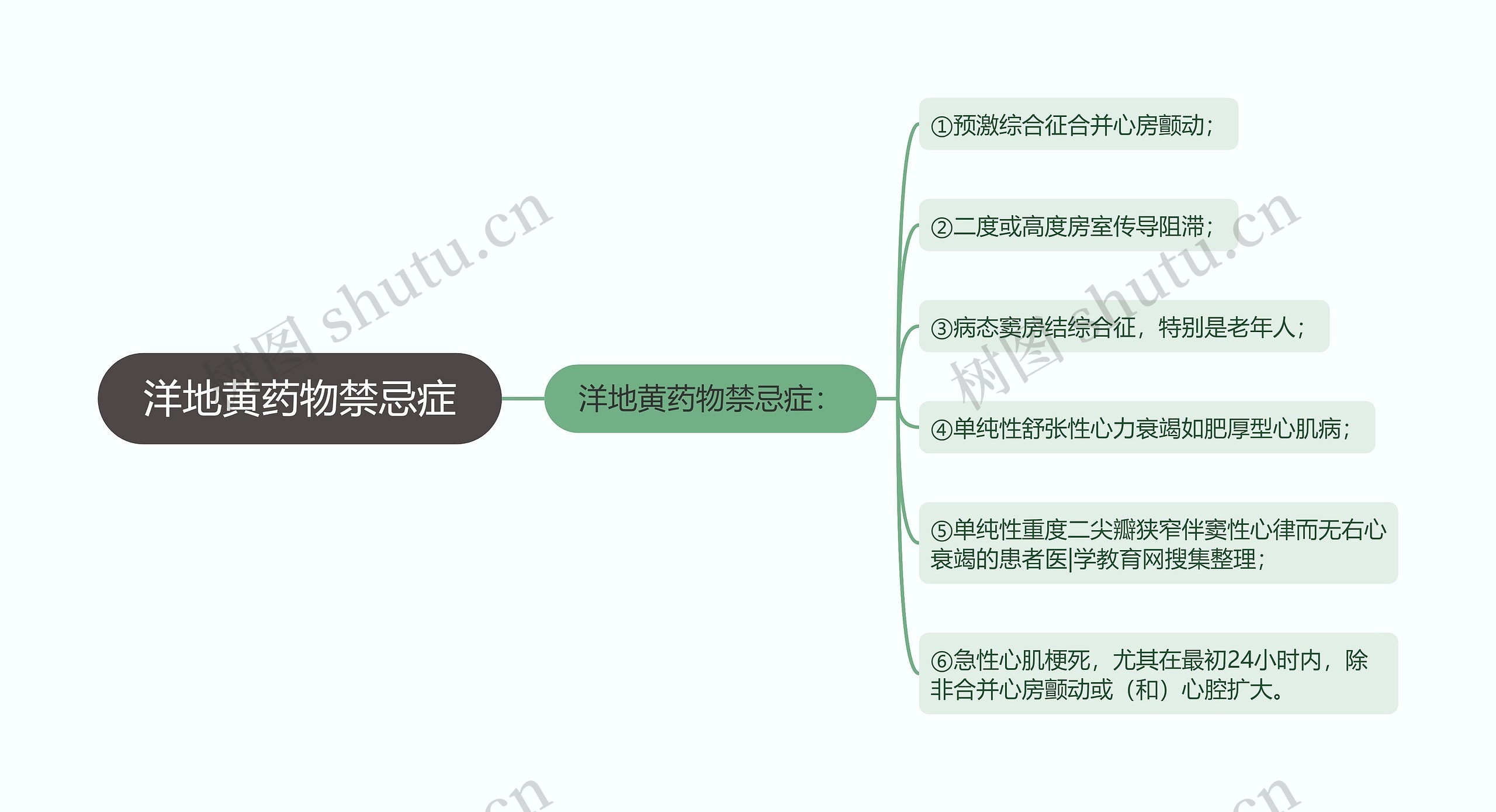 洋地黄药物禁忌症