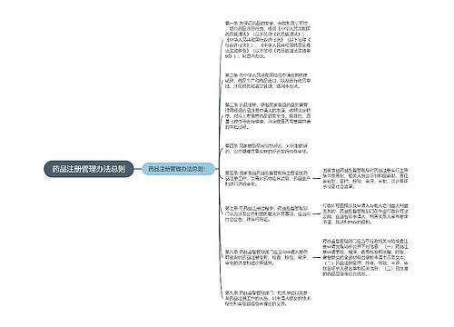 药品注册管理办法总则