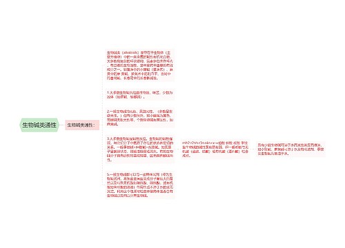 生物碱类通性