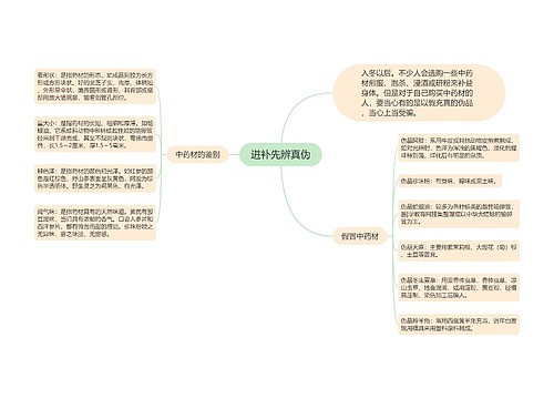 进补先辨真伪