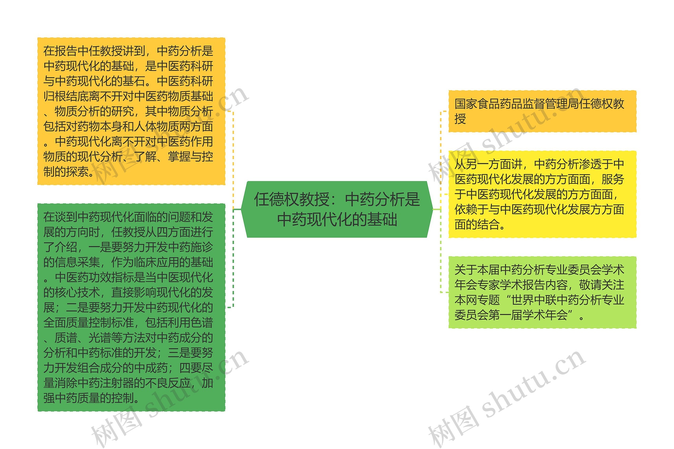 任德权教授：中药分析是中药现代化的基础思维导图