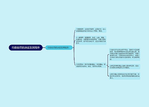 行政处罚的决定及其程序