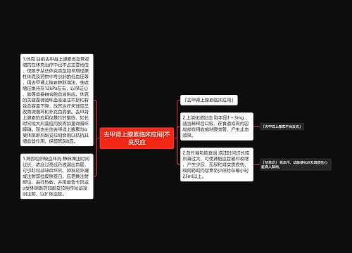 去甲肾上腺素临床应用|不良反应