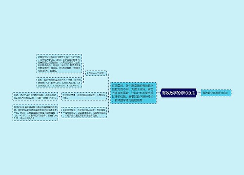 有效数字的修约办法