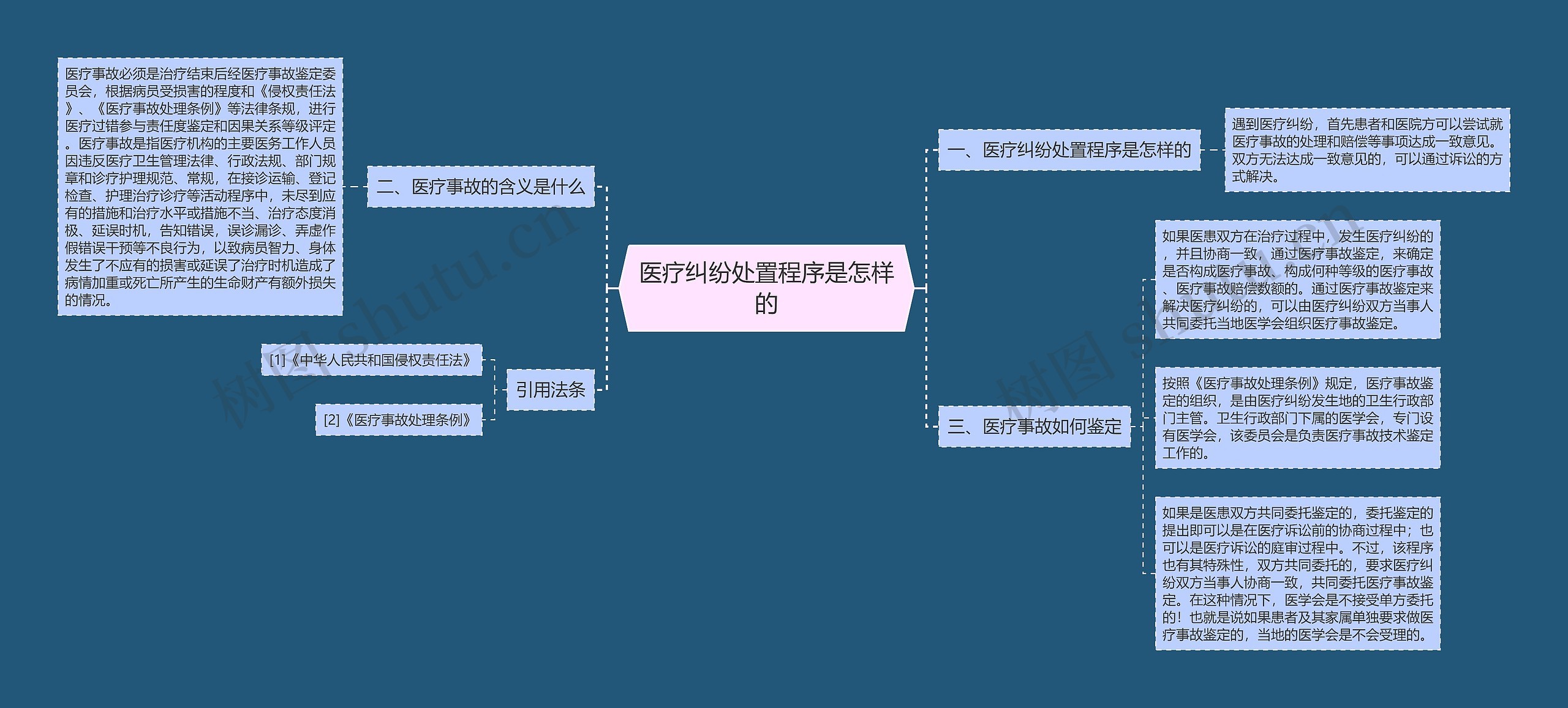 医疗纠纷处置程序是怎样的思维导图