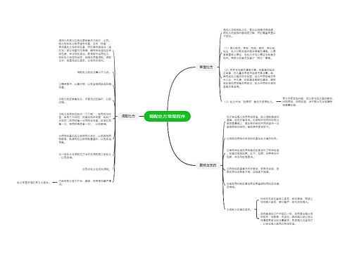 调配处方常规程序