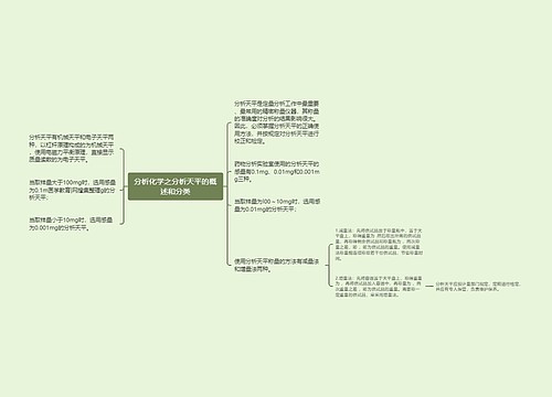 分析化学之分析天平的概述和分类