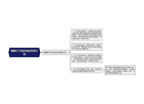 辅酶Q10注射液的药理介绍