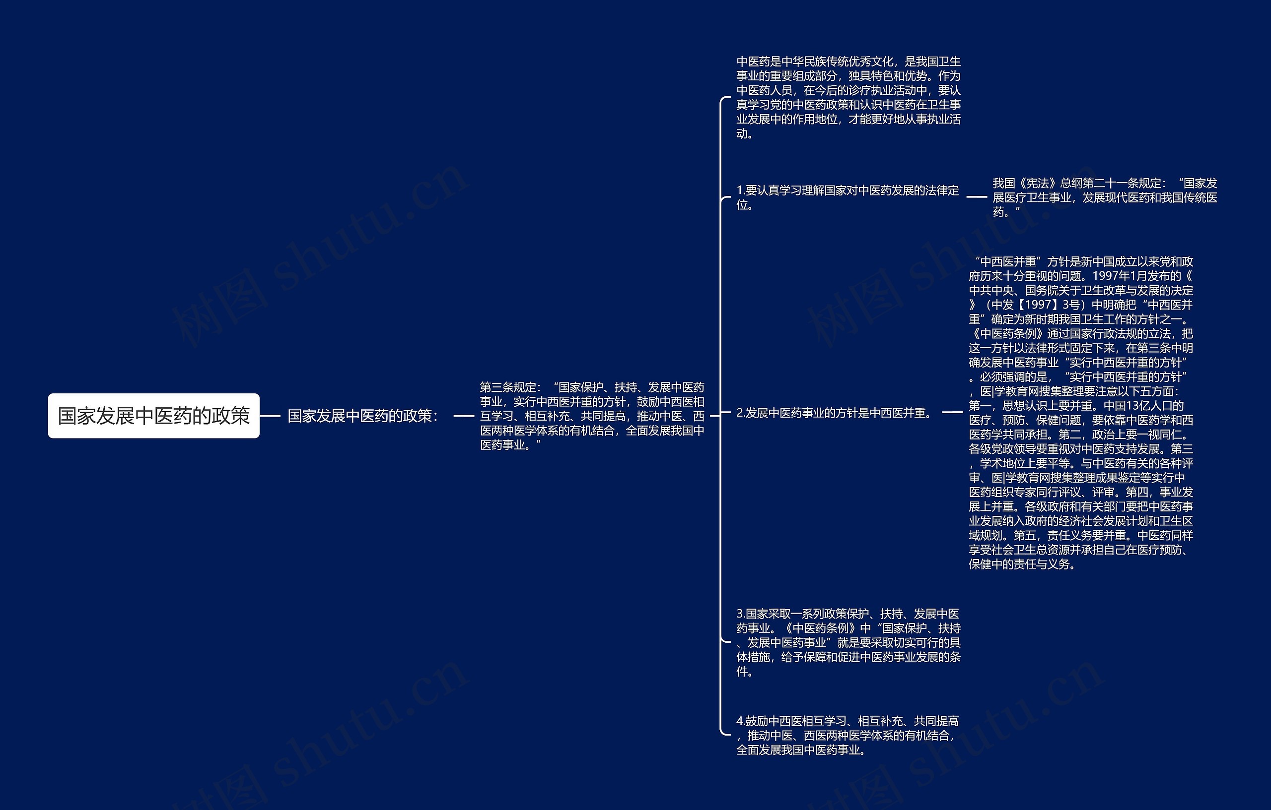 国家发展中医药的政策