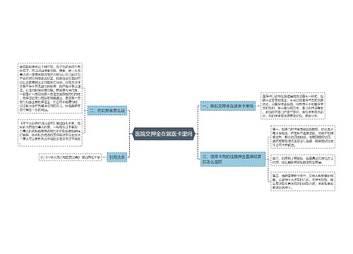 医院交押金在就医卡里吗