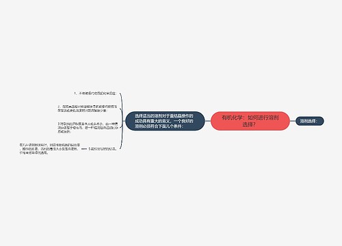 有机化学：如何进行溶剂选择？