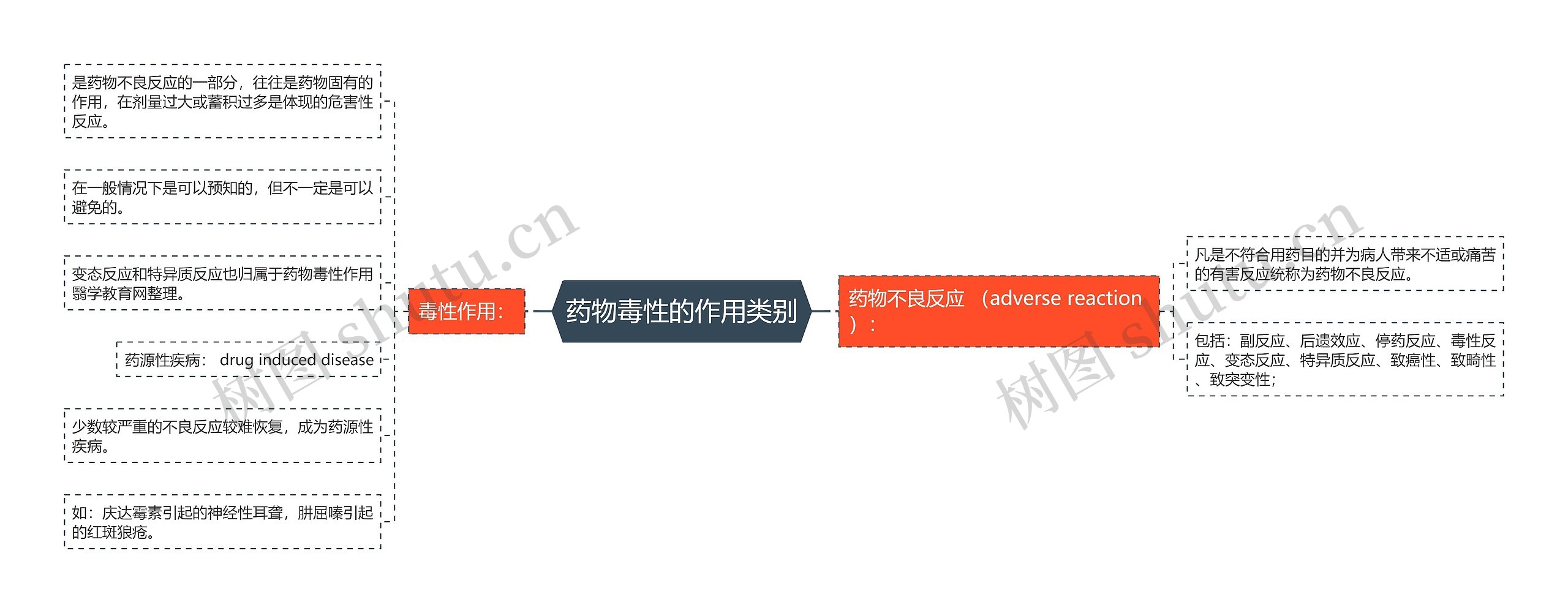 药物毒性的作用类别 药物毒性的作用类别