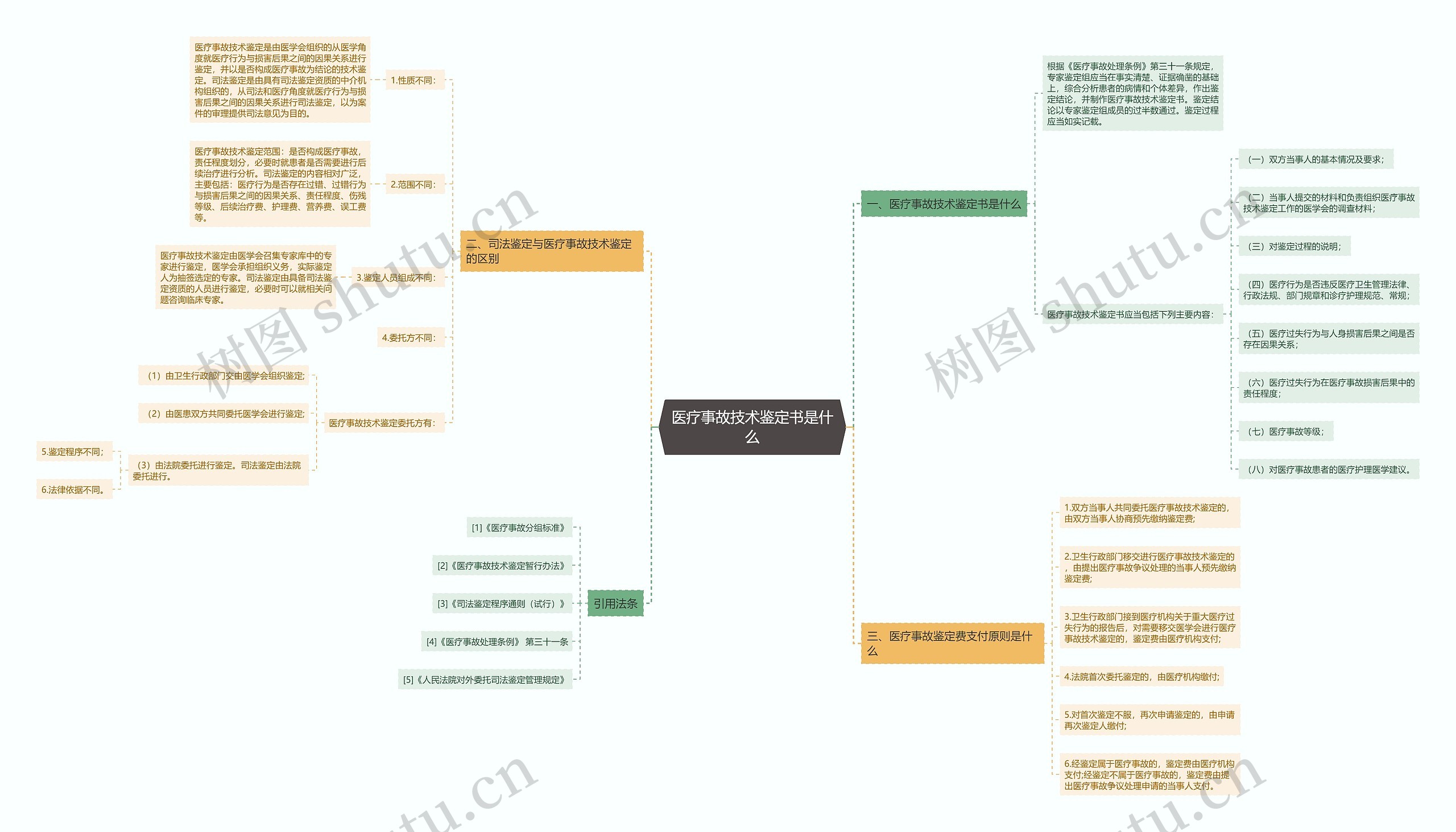 医疗事故技术鉴定书是什么思维导图