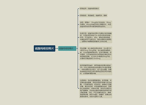 硫酸吗啡控释片