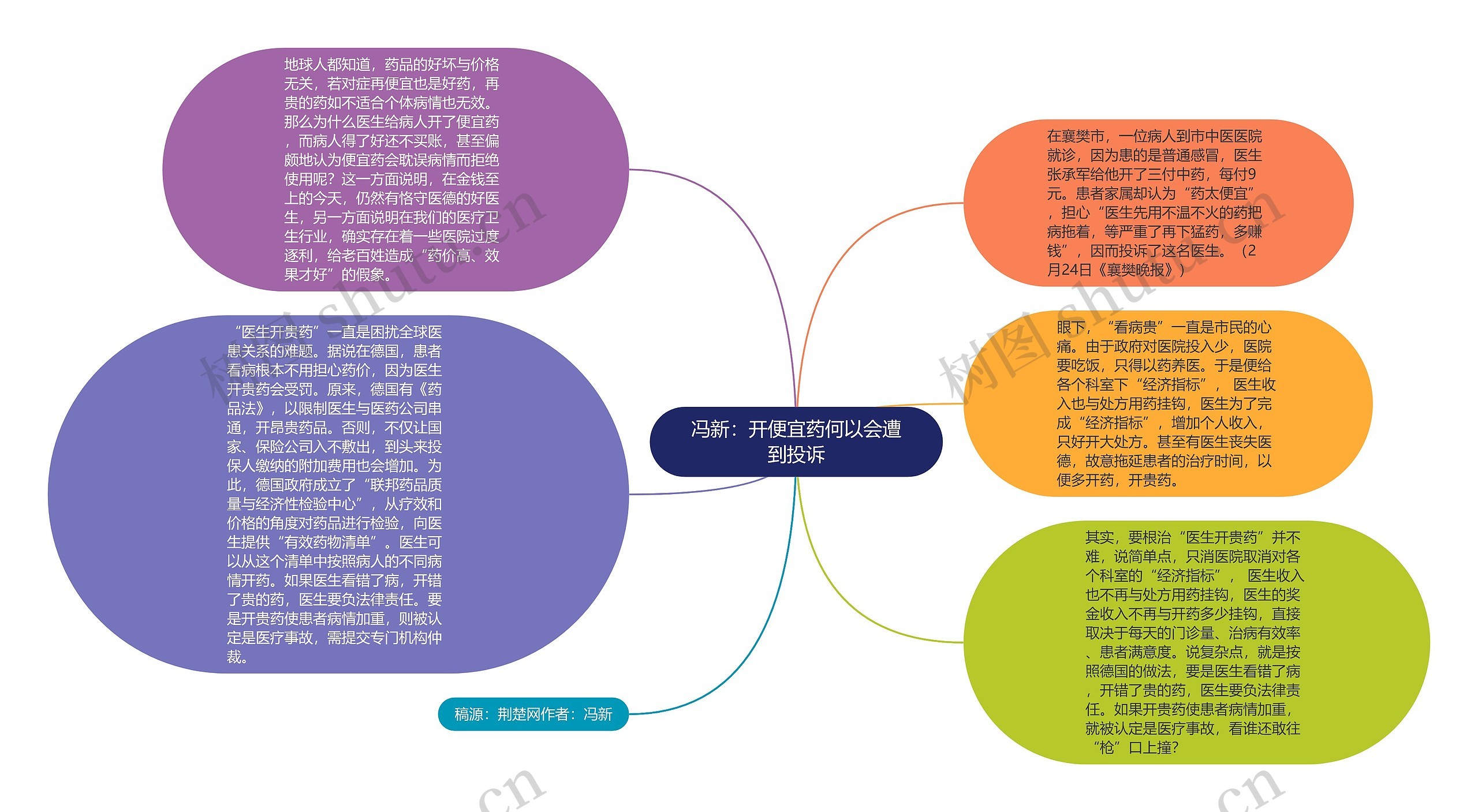 冯新：开便宜药何以会遭到投诉思维导图