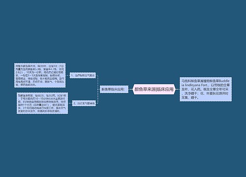 醉鱼草来源|临床应用