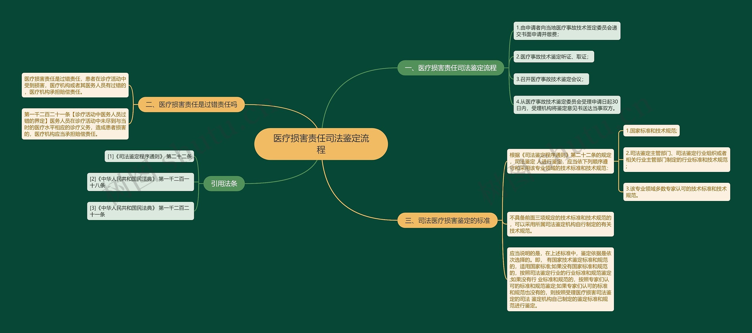 医疗损害责任司法鉴定流程思维导图