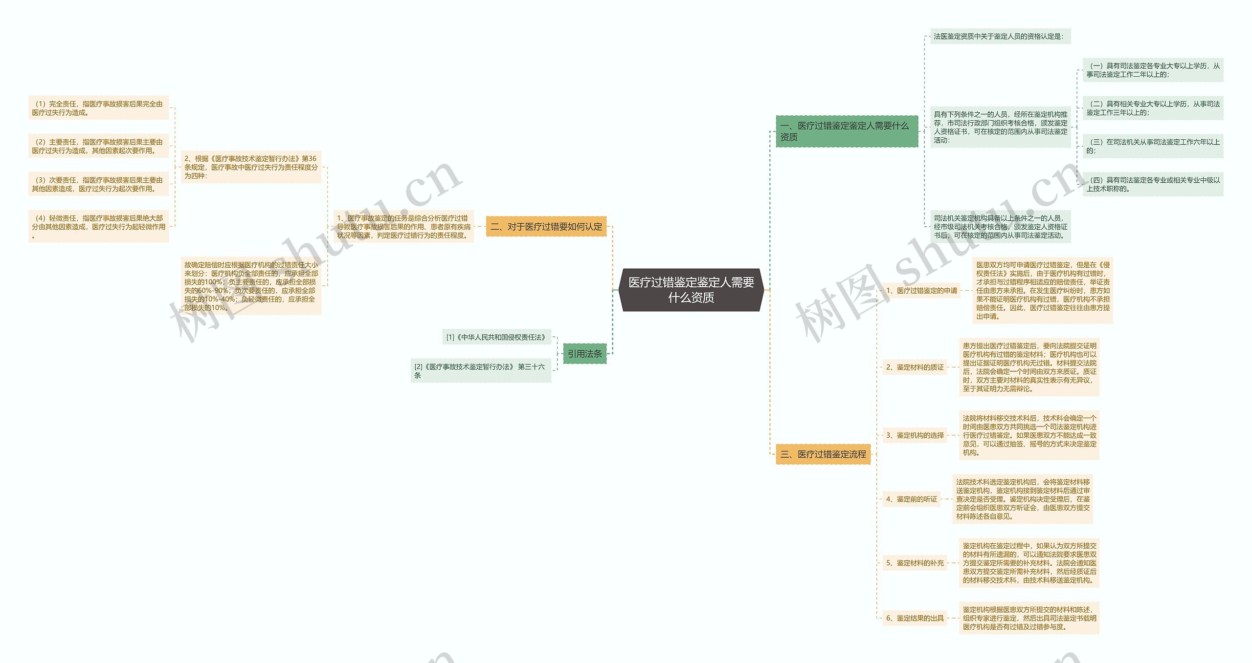 医疗过错鉴定鉴定人需要什么资质思维导图