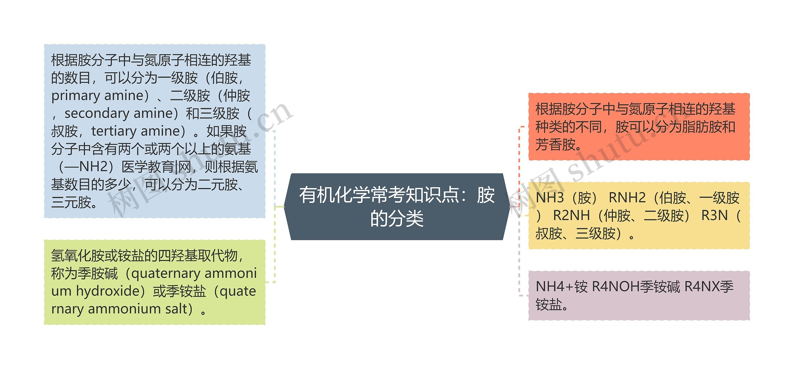 有机化学常考知识点:胺的分类 有机化学常考知识点:胺的分类