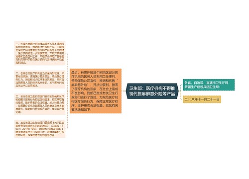 卫生部：医疗机构不得推销代售麻醉意外险等产品