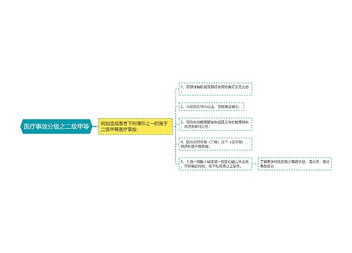 医疗事故分级之二级甲等