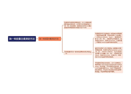 独一味胶囊含量测定方法