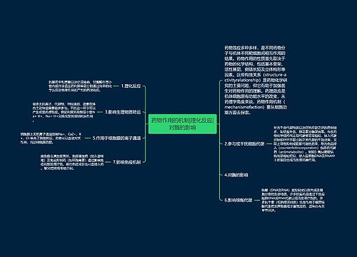 药物作用的机制|理化反应|对酶的影响