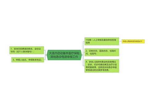 大连市启动基本医疗保险异地急诊电话申报工作