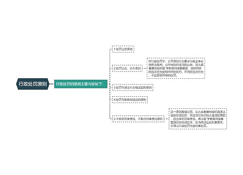 行政处罚原则