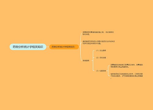 药物分析统计学相关知识