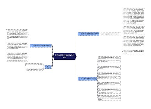 医疗纠纷整改报告包含的内容